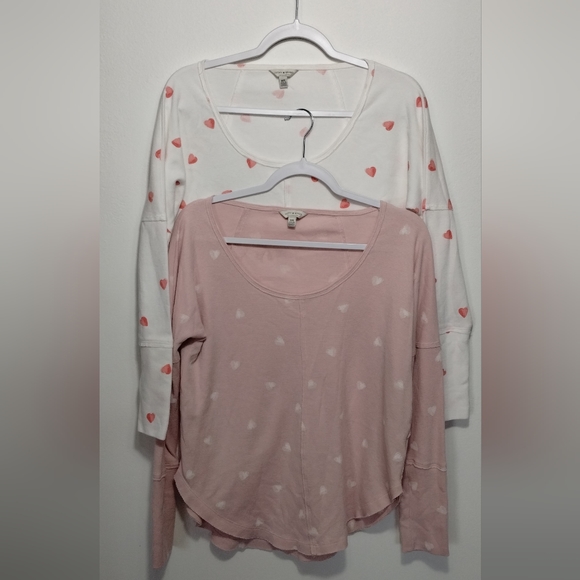Lucky Brand Tops - Lucky Brand Women's Long Sleeve ❤️ Shirts Bundle Size M Color Wht/Red -Pink/Wht